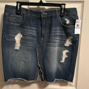 NWT Jessica Simpson denim mini skirt